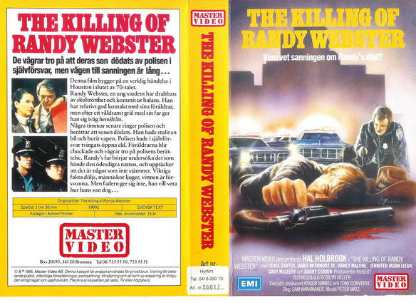 8524 KILLING OF RANDY WEBSTER  (VHS)